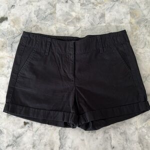 Ann Taylor Signature Black Cuffed 4” Shorts